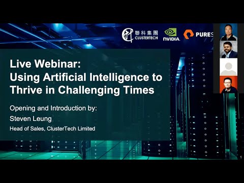 ClusterTech X Pure Storage X NVIDIA Live Webinar: Using AI to Thrive in Challenging Times