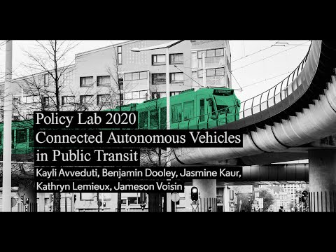 Connected Autonomous Vehicles in Public Transit