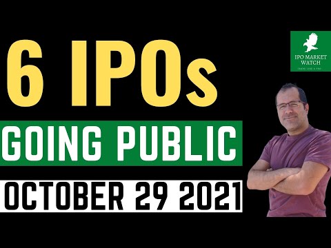 6 IPOs Going Public October 29 2021, SONX Stock, HRT Stock, TRDA Stock, BFRI, AURA Stock, AIRS