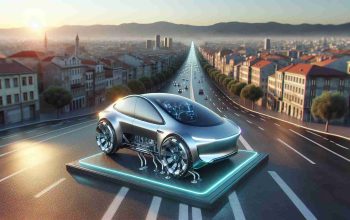 High-definition, realistic image illustrating the potential impacts of an innovative, futuristic electric vehicle (not tied to any real and specific model) on road safety. The scene might display the vehicle's unique features such as its sturdiness, autonomous driving, and advanced safety systems.