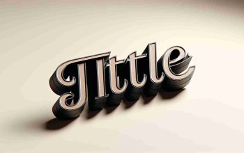 A high-definition, photorealistic image of a title. The title should have a stylish and elegant design, maybe with thick, bold letters in a creative and eye-catching font. It is projected on a neutral background to emphasize the text.