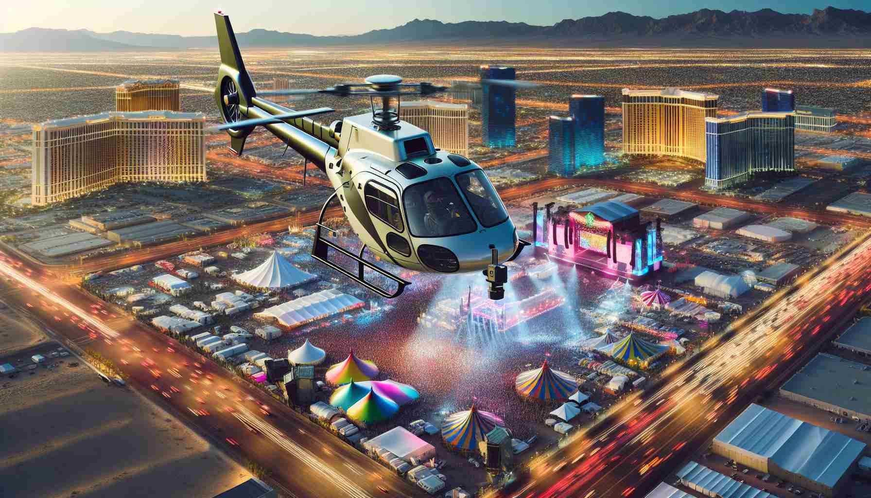 Helicopter Surveys Taking Place Ahead of Las Vegas Festival 