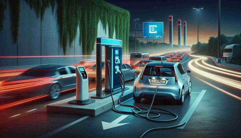 Realistic high-definition image depicting the concept of electric vehicle charging possibly taking a backseat, metaphorically representing lesser priority or decrease in popularity. Picture can have elements like a charged but neglected electric car, lonely charger station and traditional fuel vehicles gaining dominance. Emphasize the shift in favor for traditional fuels.