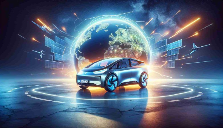 A realistic high-definition image of an electric revolution signified by the launch of a cutting-edge, fully electric car, nicknamed 'Firefly', which is poised to make its debut in the European markets soon. The image should capture the excitement and anticipation surrounding the car's arrival.