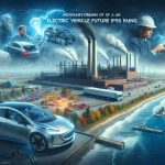 Create a realistic, high-definition image that portrays the concept of Michigan's dreams of an electric vehicle future possibly fading. Incorporate elements that suggest jobs in the EV industry are at risk, such as closed factories, abandoned electric vehicle designs, or people looking worried in a work setting related to the electric vehicle industry.