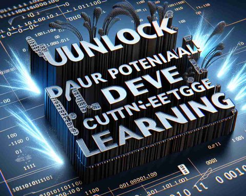 A high-definition, realistic image displaying the phrase 'Unlock Your Data Potential! Dive into Cutting-Edge Learning'. The words are illustrated in a compelling and dynamic way reflecting the exciting nature of data exploration and cutting-edge learning. Perhaps make use of data related elements such as graphs, charts, or binary codes to enhance the theme of the image.