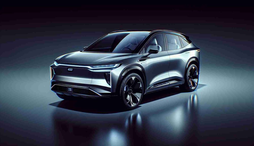 A high-definition, realistic image of a cutting-edge SUV that is newly released. This vehicle is groundbreaking in its approach to electric driving. The SUV embodies innovation and power, with its streamlined design and advanced technology, it's a game-changer in sustainable transportation. Its glossy exterior reflects its surroundings. Details of its aerodynamic shape, aggressively styled front grill, and energy-efficient headlights add to its charm.